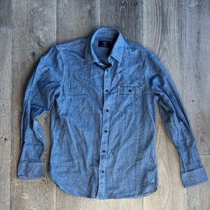 1901 Blue Casual Button Down Shirt 0417